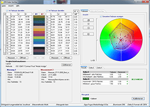 Screenshot vom EFI Color Verifier